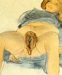 Bild einer entblösten Kurtisane von Rodin 1900